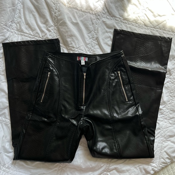 UO alexa faux leather moto pant - Picture 1 of 4